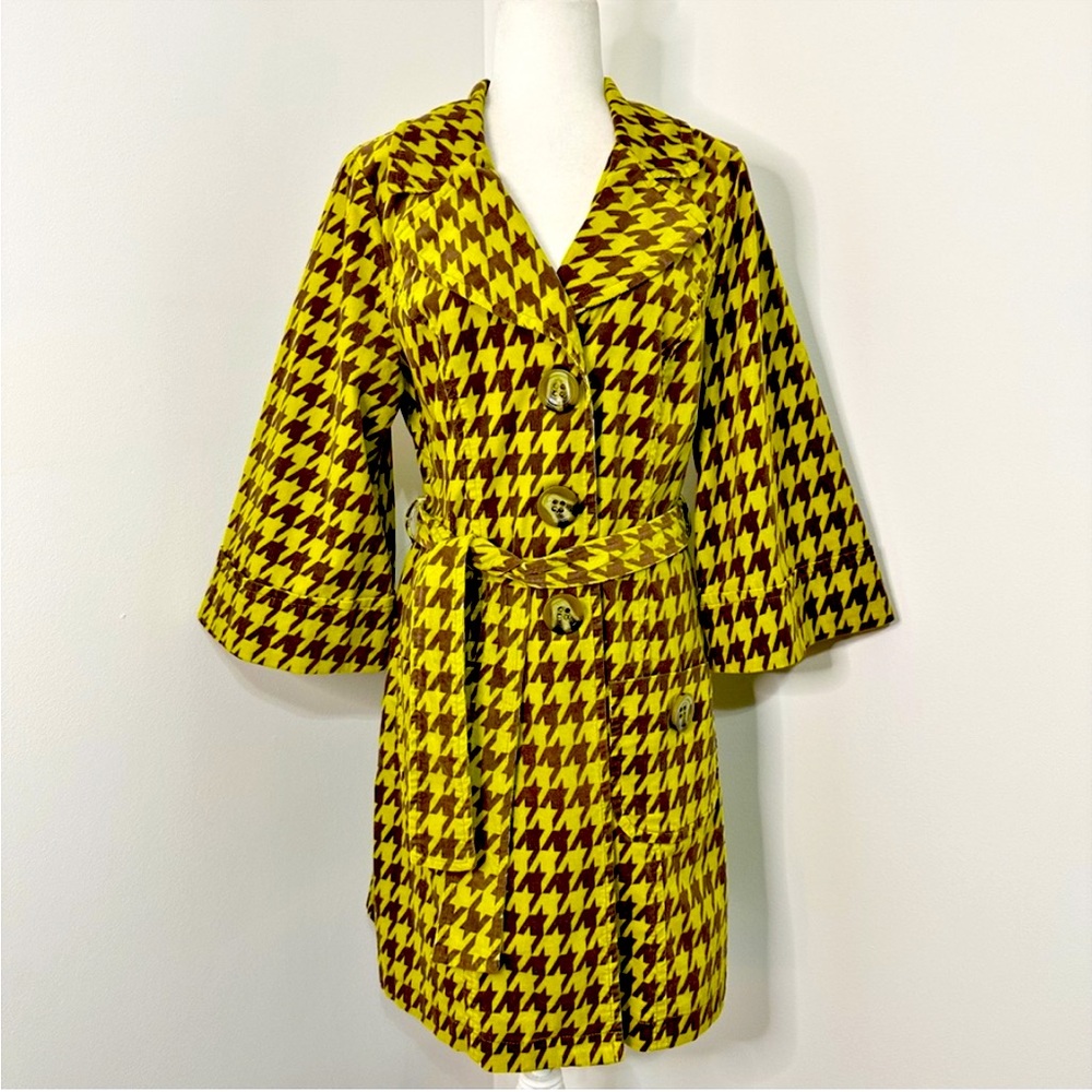 [IVY JANE] HOUNDSTOOTH WRAP COAT